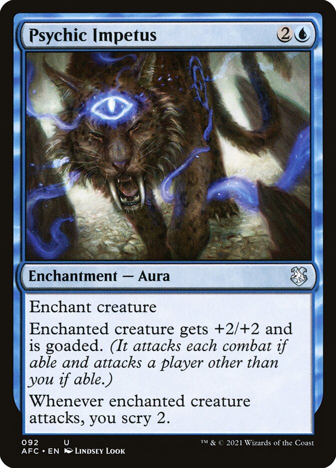 Psychic Impetus AFC-92 Forgotten Realms Commander Magic card