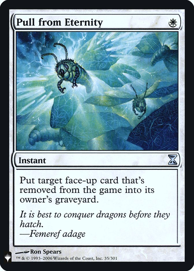 Pull from Eternity PLST-TSP-35 The List Magic card
