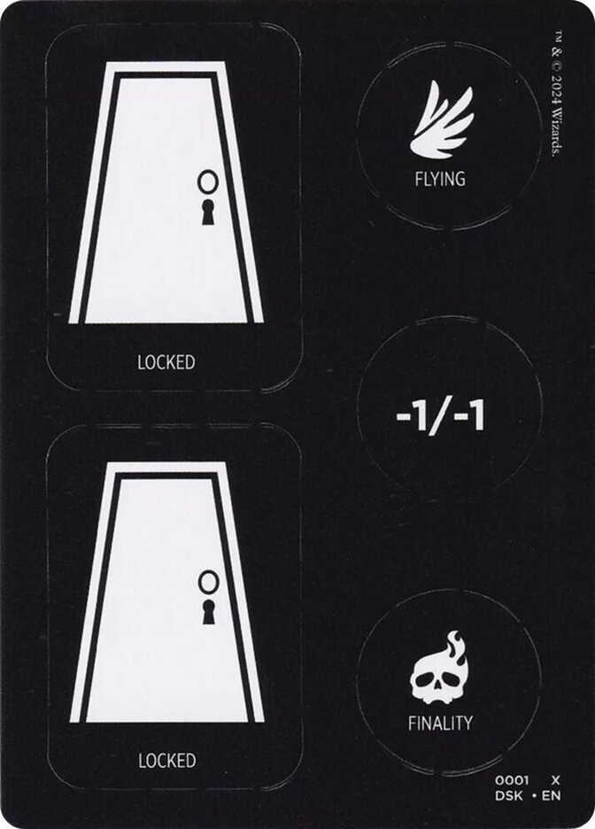 Punchcard // Punchcard TDSK-19 Duskmourn: House of Horror Tokens Magic card