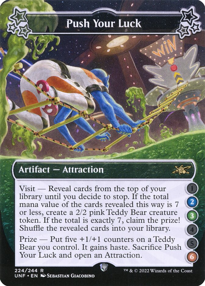 Push Your Luck UNF-224A Unfinity Magic card
