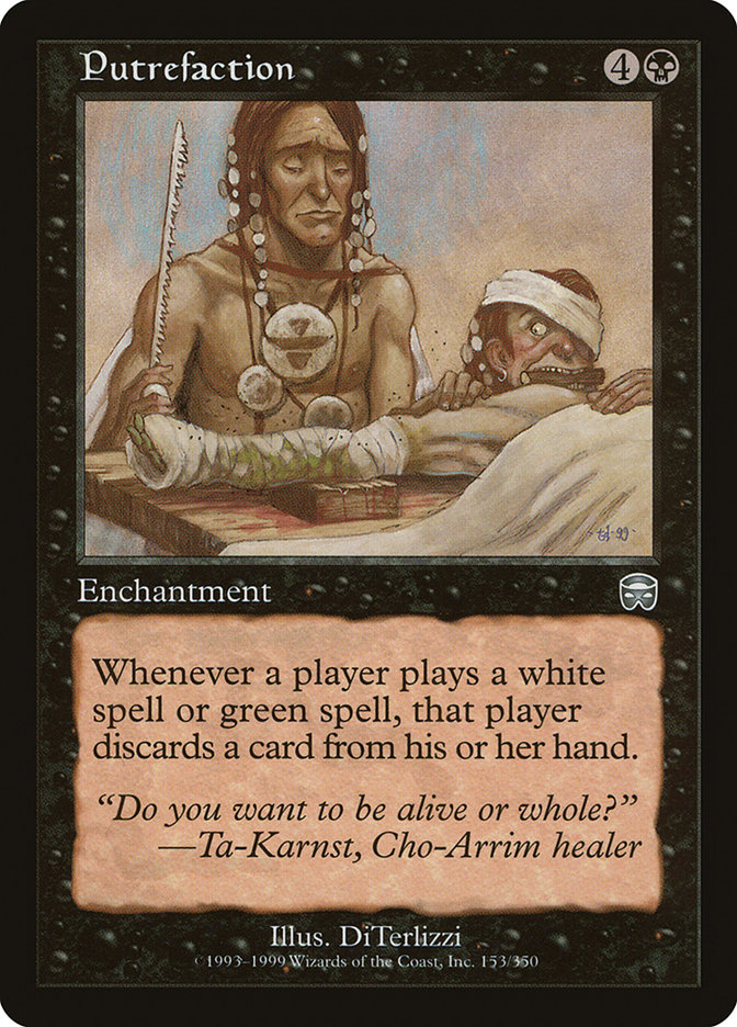 Putrefaction MMQ-153 Mercadian Masques Magic card