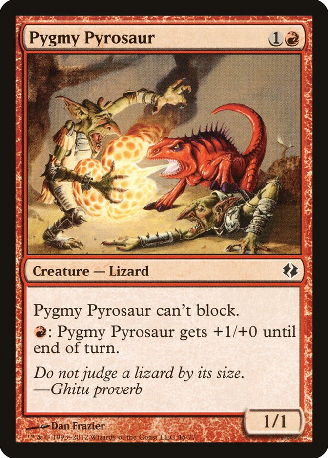 Pygmy Pyrosaur DDI-46 Duel Decks: Venser vs. Koth Magic card