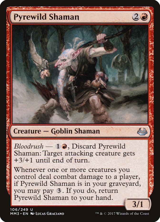 Pyrewild Shaman MM3-106 Modern Masters 2017 Magic card