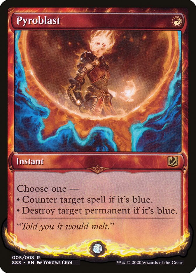 Pyroblast SS3-5 Signature Spellbook: Chandra Magic card
