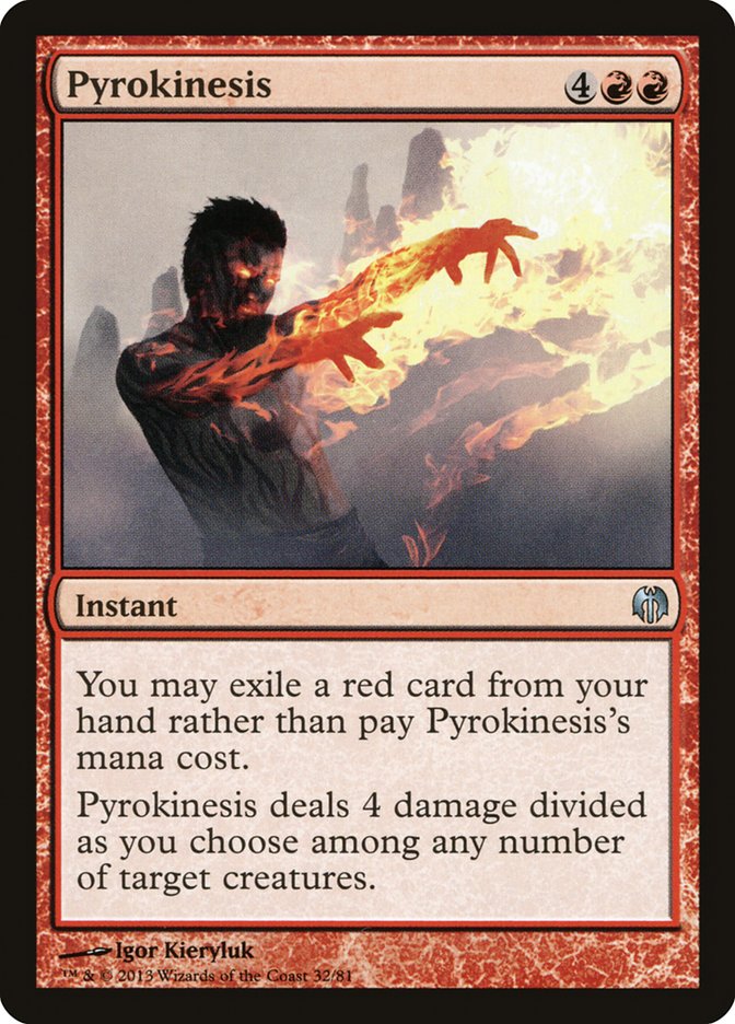 Pyrokinesis DDL-32 Duel Decks: Heroes vs. Monsters Magic card