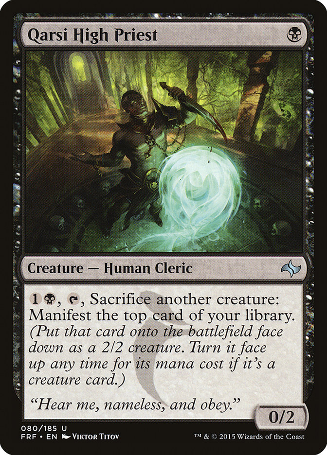 Qarsi High Priest FRF-80 Fate Reforged Magic card