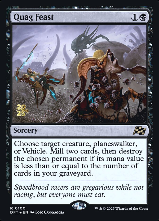 Quag Feast PDFT-100S Aetherdrift Promos Magic card