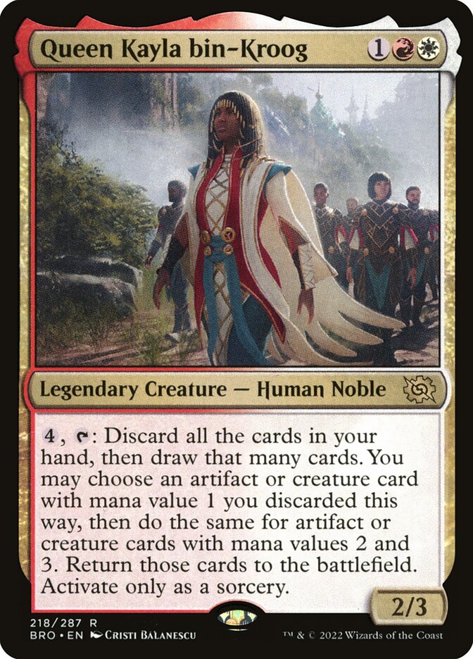 Queen Kayla bin-Kroog BRO-218 The Brothers' War Magic card