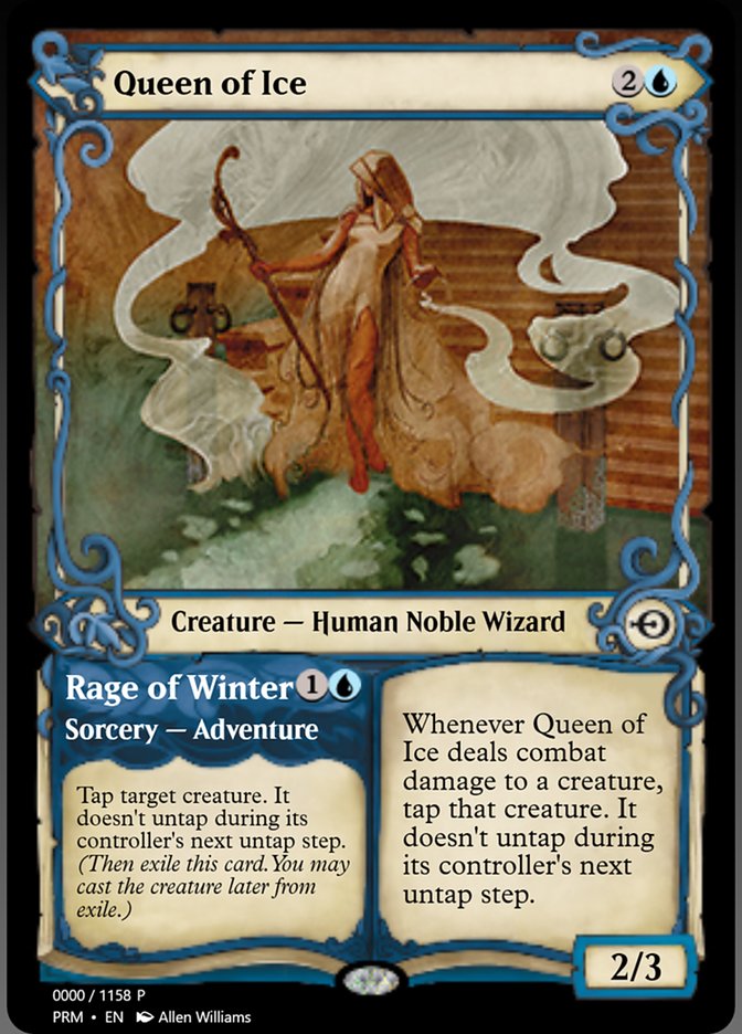 Queen of Ice // Rage of Winter PRM-78762 Magic Online Promos Magic card