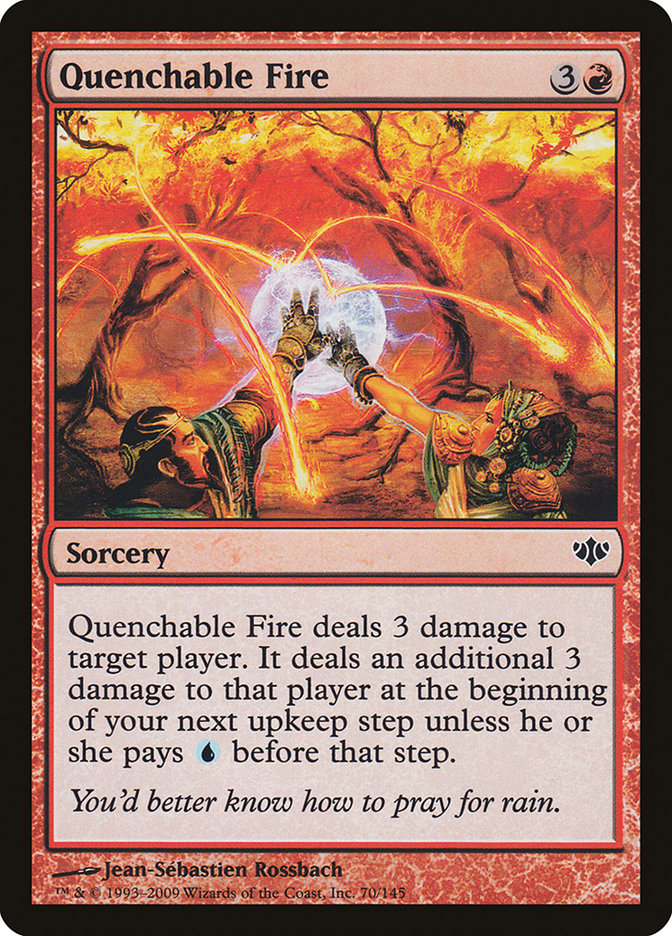 Quenchable Fire CON-70 Conflux Magic card