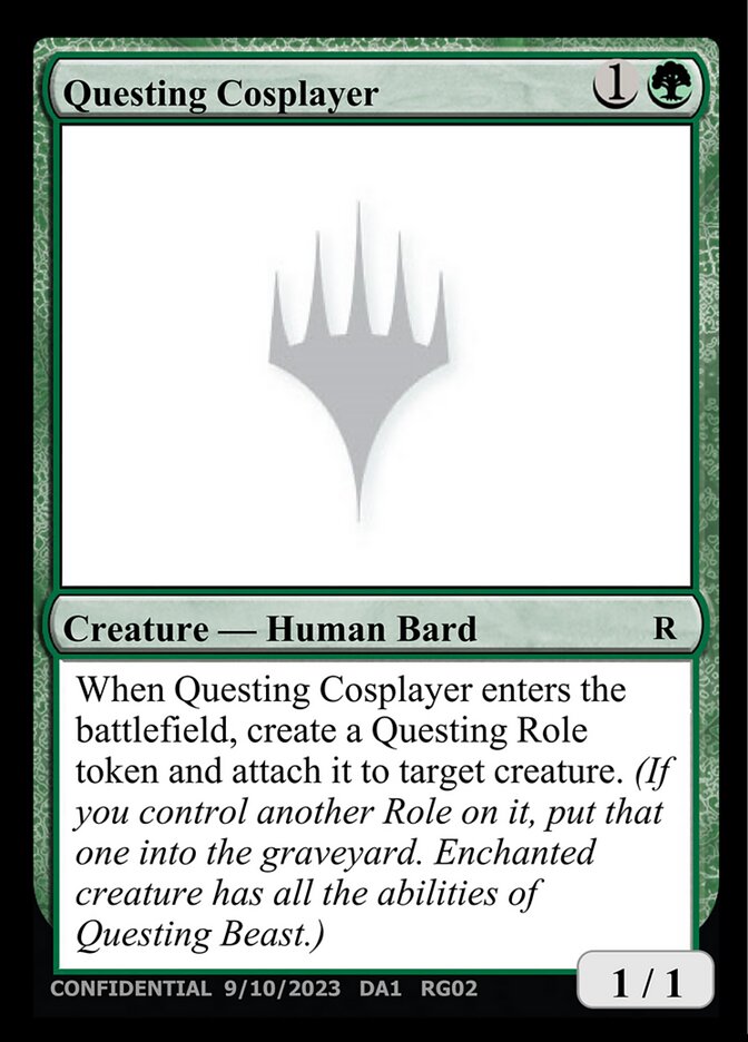 Questing Cosplayer UNK-RG02D Unknown Event Magic card