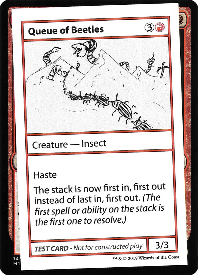 Queue of Beetles CMB2-61 Mystery Booster Playtest Cards 2021 Magic card