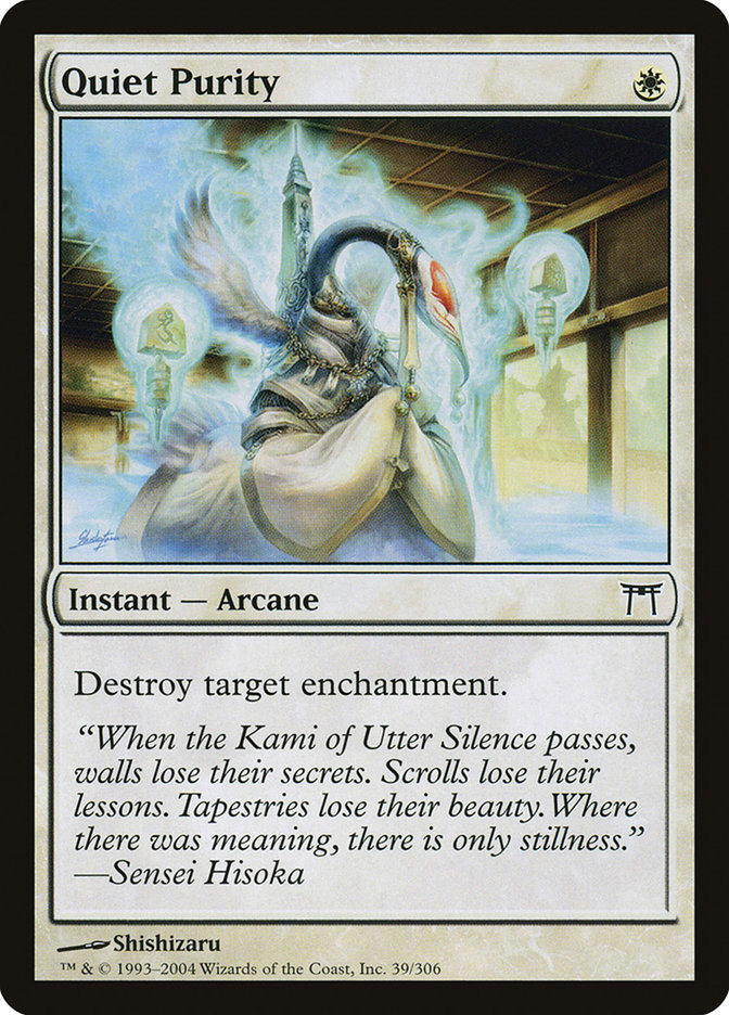 Quiet Purity CHK-39 Champions of Kamigawa Magic card