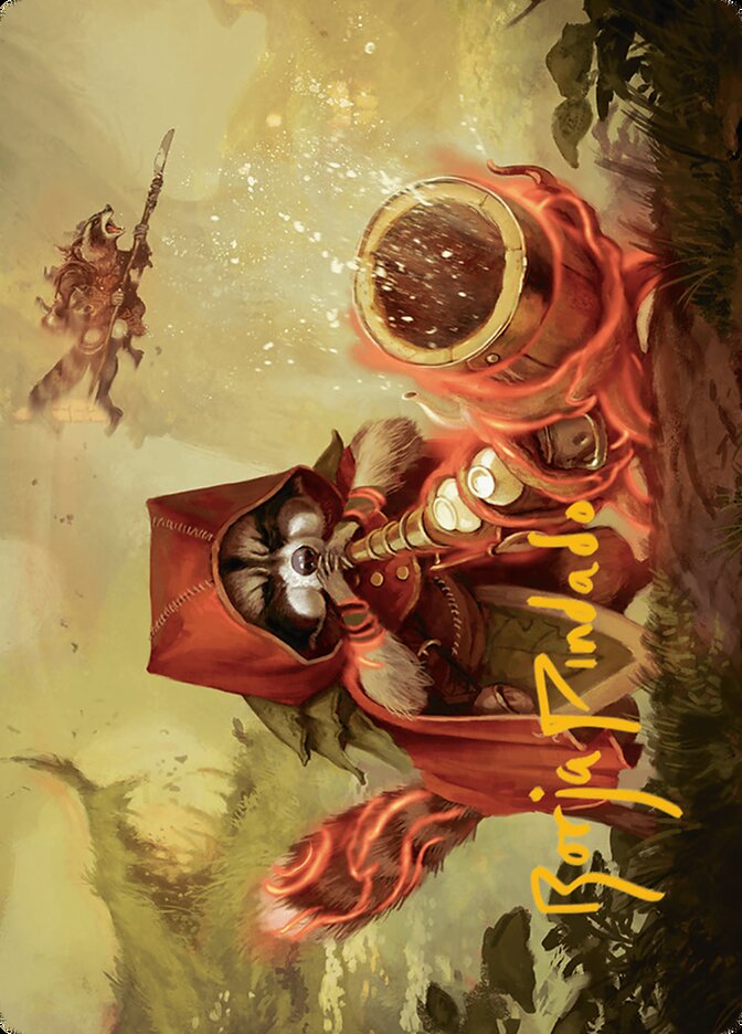 Raccoon Rallier // Raccoon Rallier ABLB-20 Bloomburrow Art Series Magic card