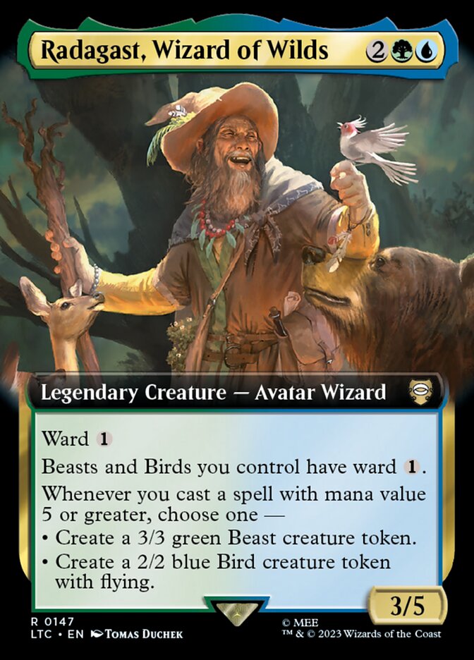 Radagast, Wizard of Wilds LTC-147 Tales of Middle-earth Commander Magic card