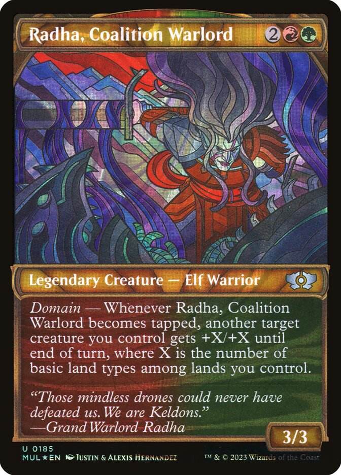 Radha, Coalition Warlord MUL-185 Multiverse Legends Magic card