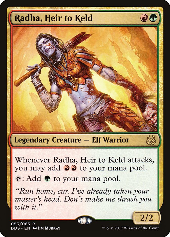 Radha, Heir to Keld DDS-53 Duel Decks: Mind vs. Might Magic card