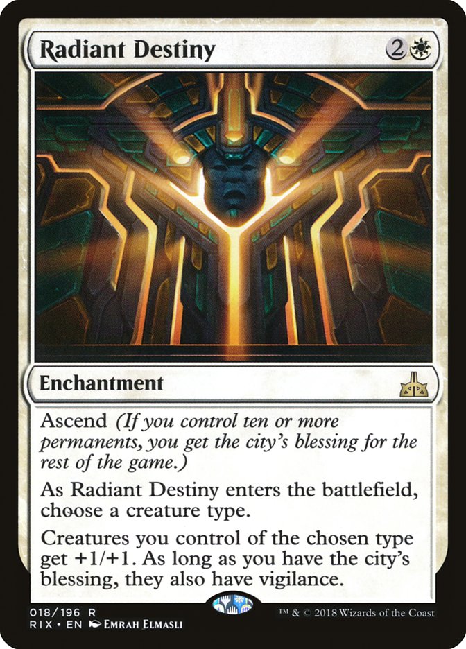 Radiant Destiny RIX-18 Rivals of Ixalan Magic card