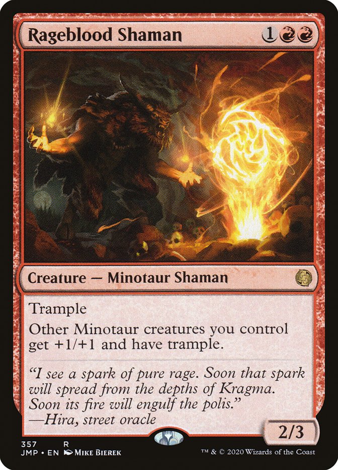 Rageblood Shaman JMP-357 Jumpstart Magic card