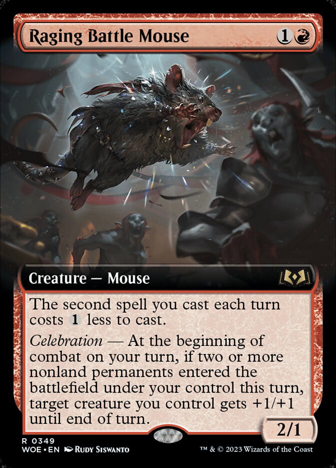 Raging Battle Mouse WOE-349 Wilds of Eldraine Magic card