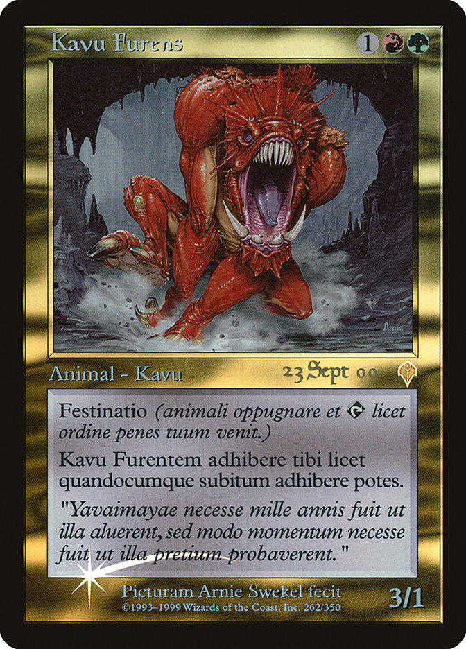 Raging Kavu PINV-262 Invasion Promos Magic card
