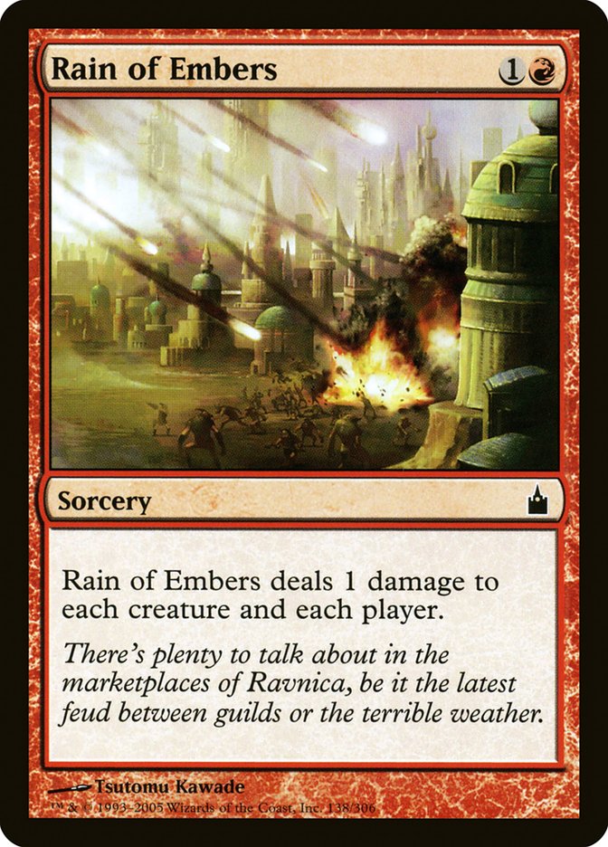 Rain of Embers RAV-138 Ravnica: City of Guilds Magic card