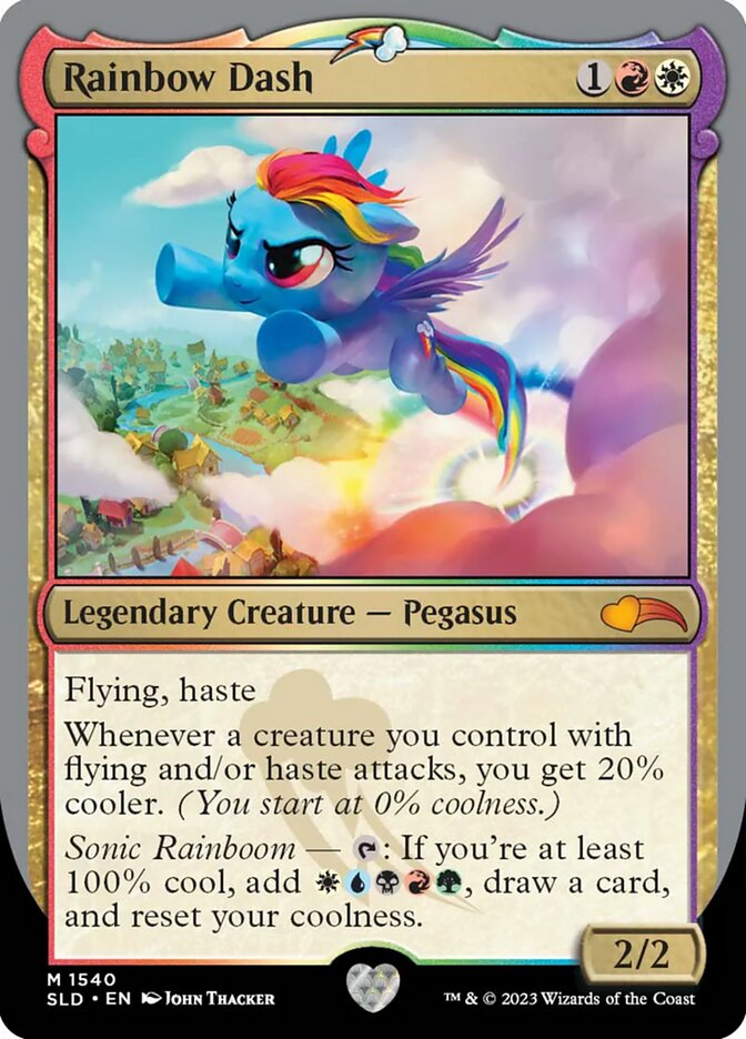 Rainbow Dash SLD-1540 Secret Lair Drop Magic card