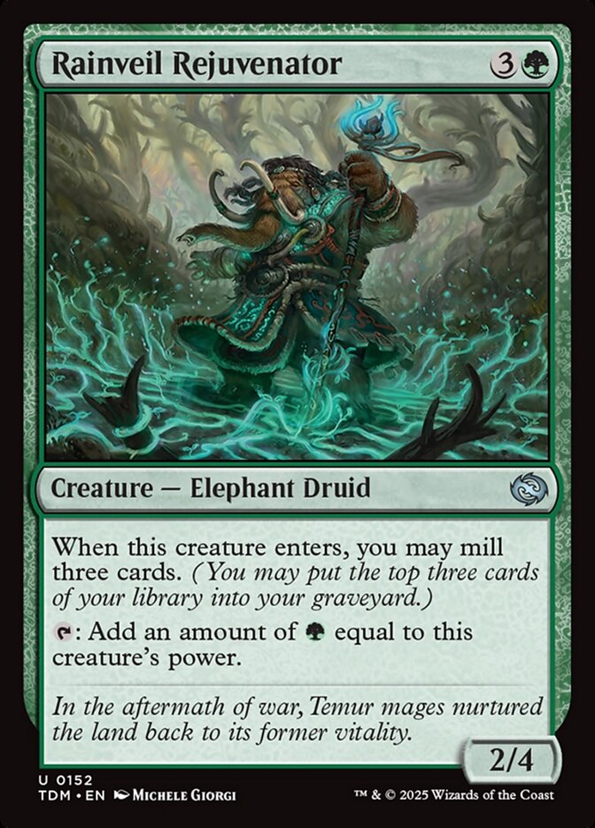 Rainveil Rejuvenator TDM-152 Tarkir: Dragonstorm Magic card