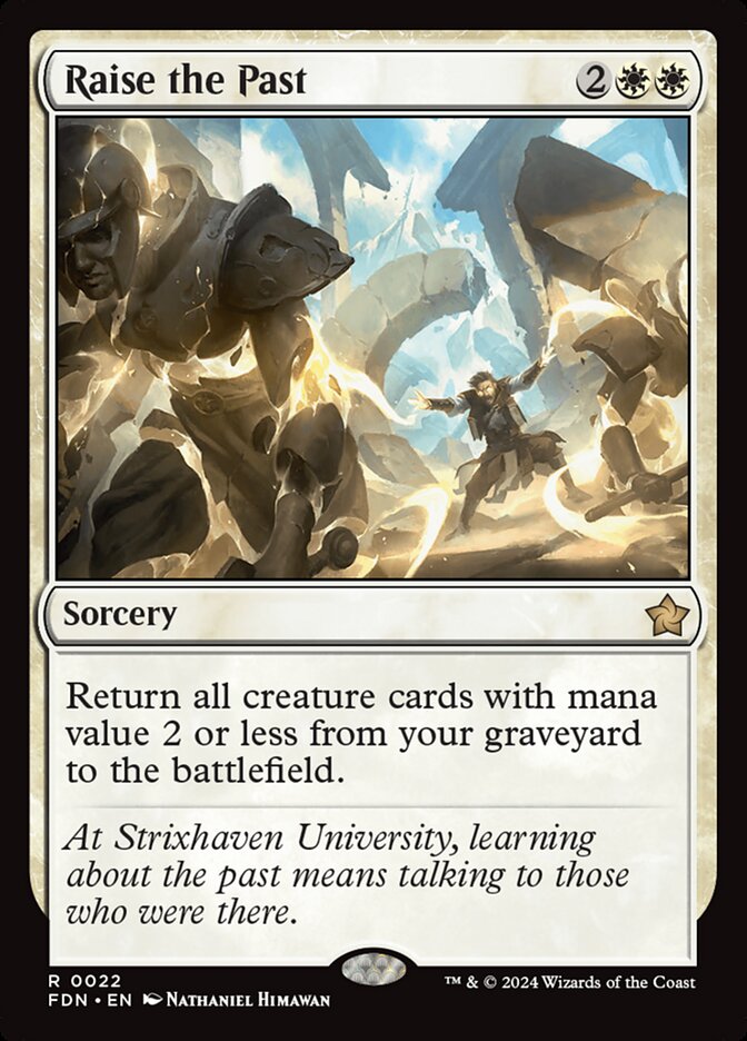Raise the Past FDN-22 Foundations Magic card