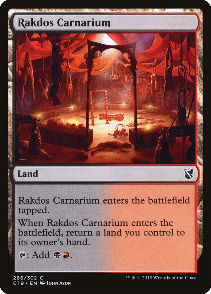 Rakdos Carnarium C19-266 Commander 2019 Magic card