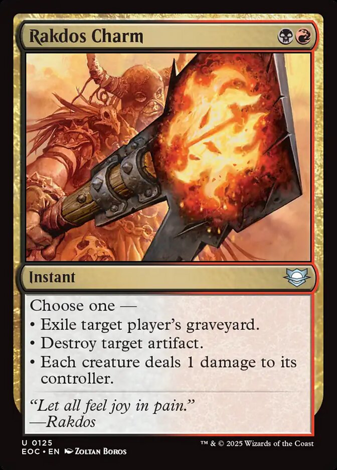 Rakdos Charm EOC-125 Edge of Eternities Commander Magic card