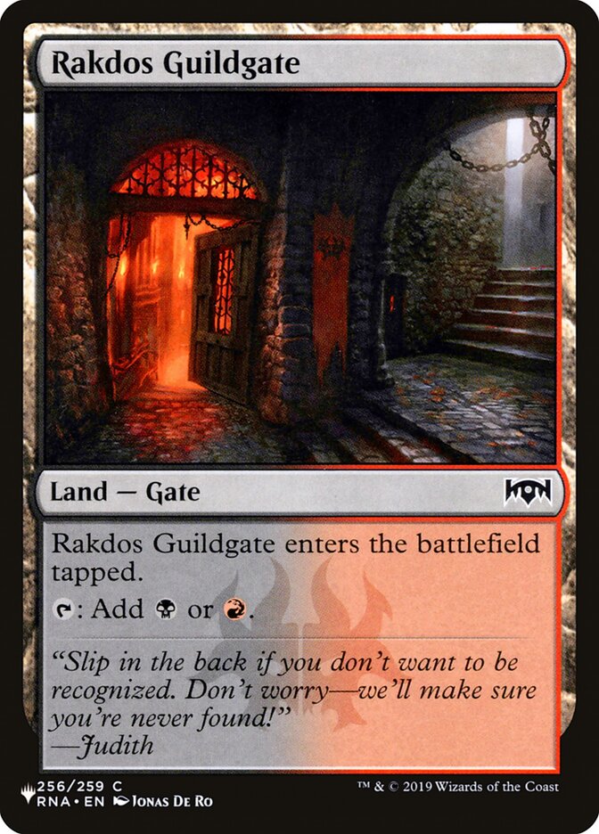 Rakdos Guildgate PLST-RNA-256 The List Magic card