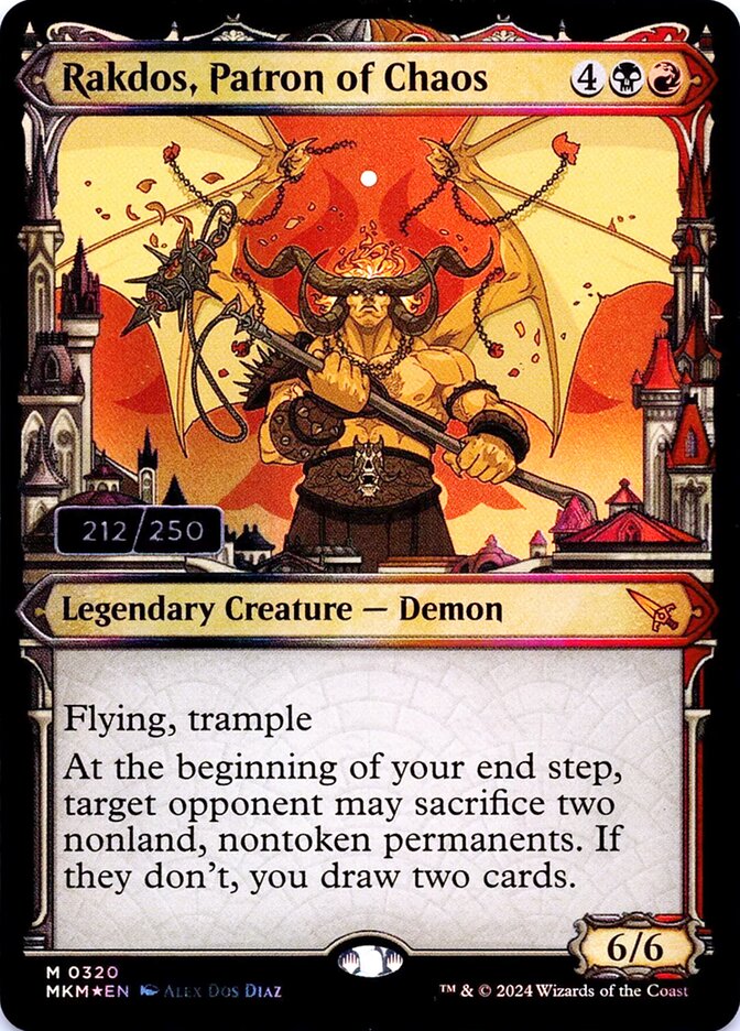 Rakdos, Patron of Chaos MKM-320Z Murders at Karlov Manor Magic card