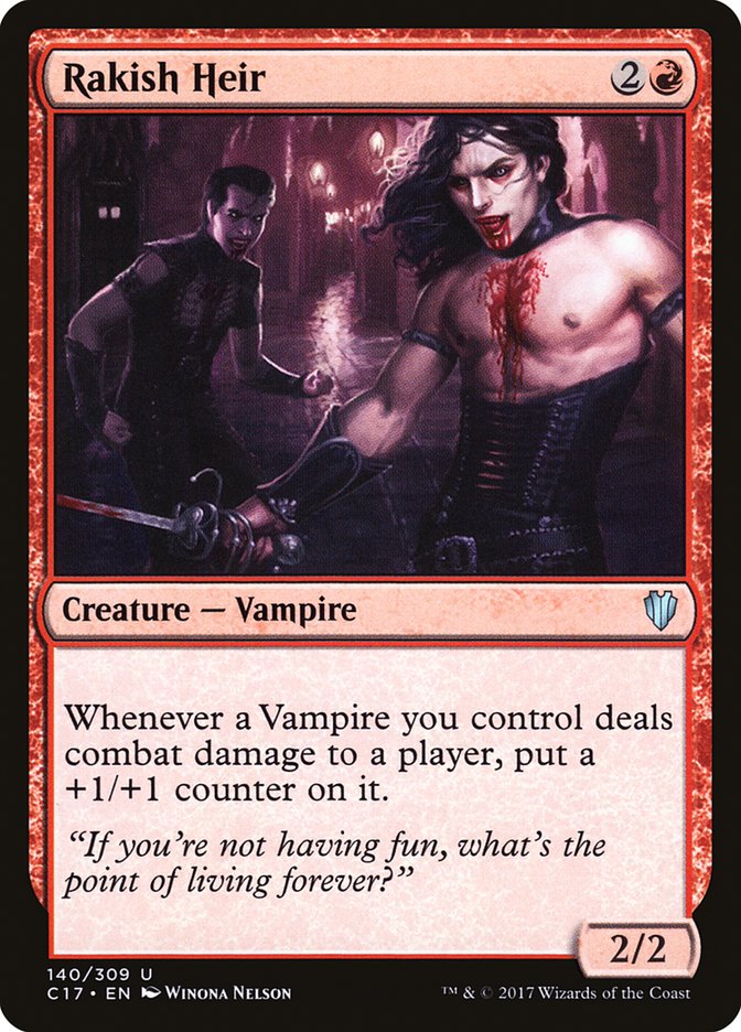 Rakish Heir C17-140 Commander 2017 Magic card