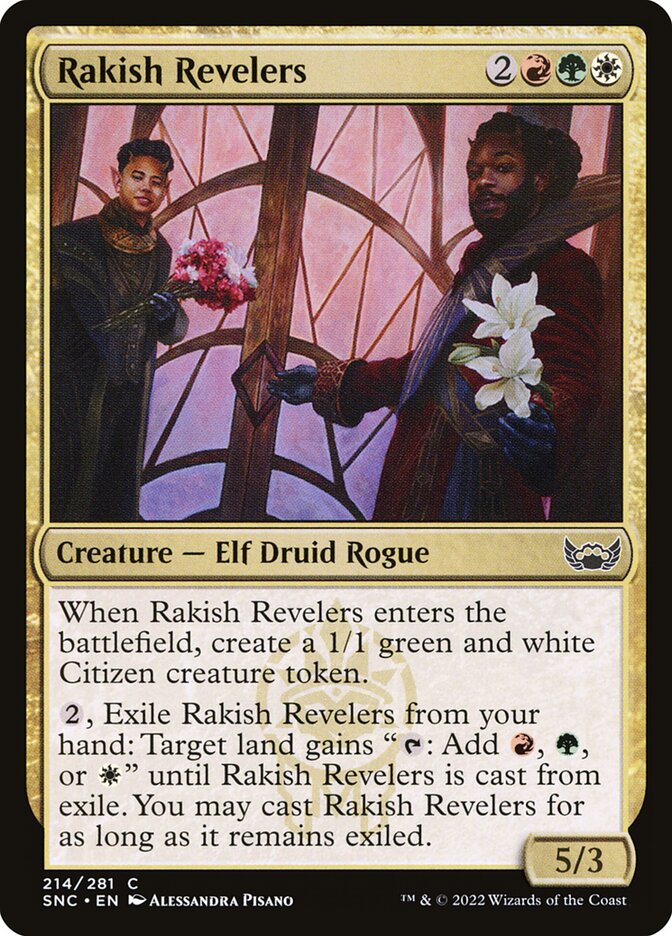 Rakish Revelers SNC-214 Streets of New Capenna Magic card
