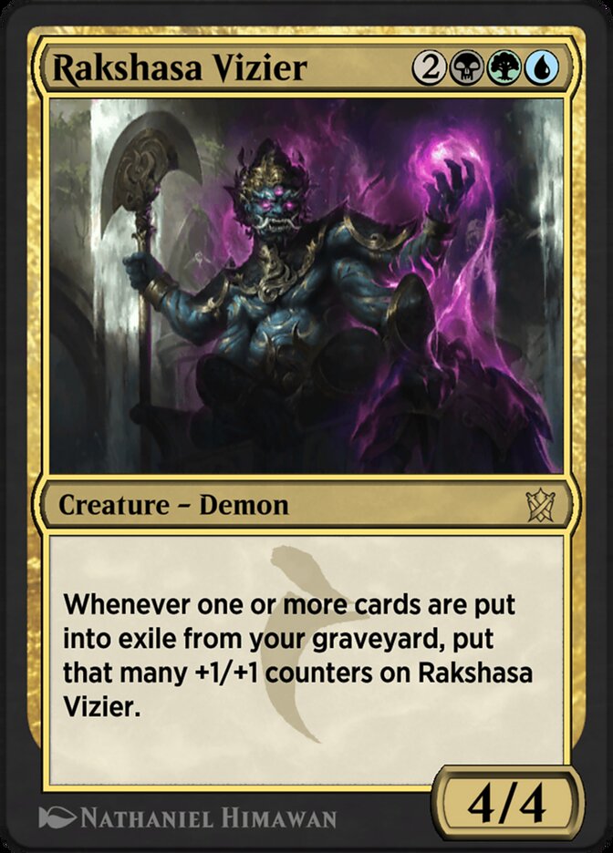 Rakshasa Vizier KTK-193Y Khans of Tarkir Magic card