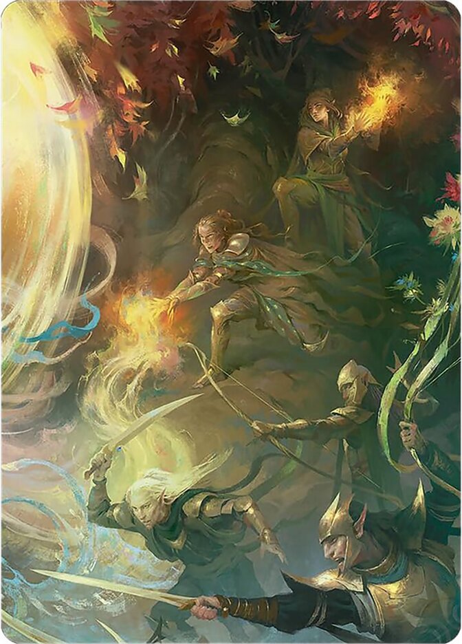 Rally the Galadhrim // Rally the Galadhrim ALTC-9 Tales of Middle-earth Scene Box Magic card