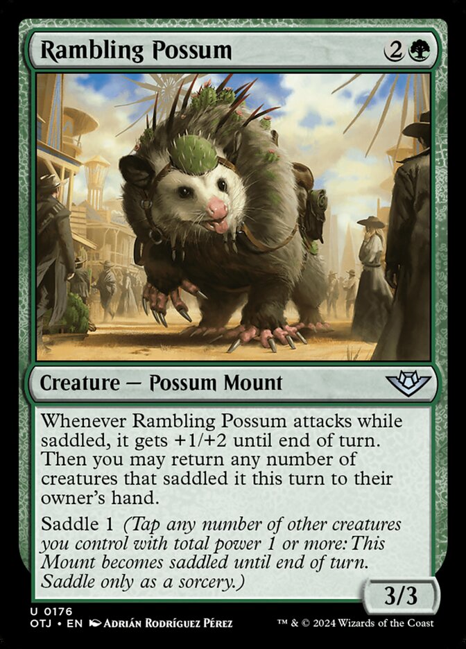 Rambling Possum OTJ-176 Outlaws of Thunder Junction Magic card