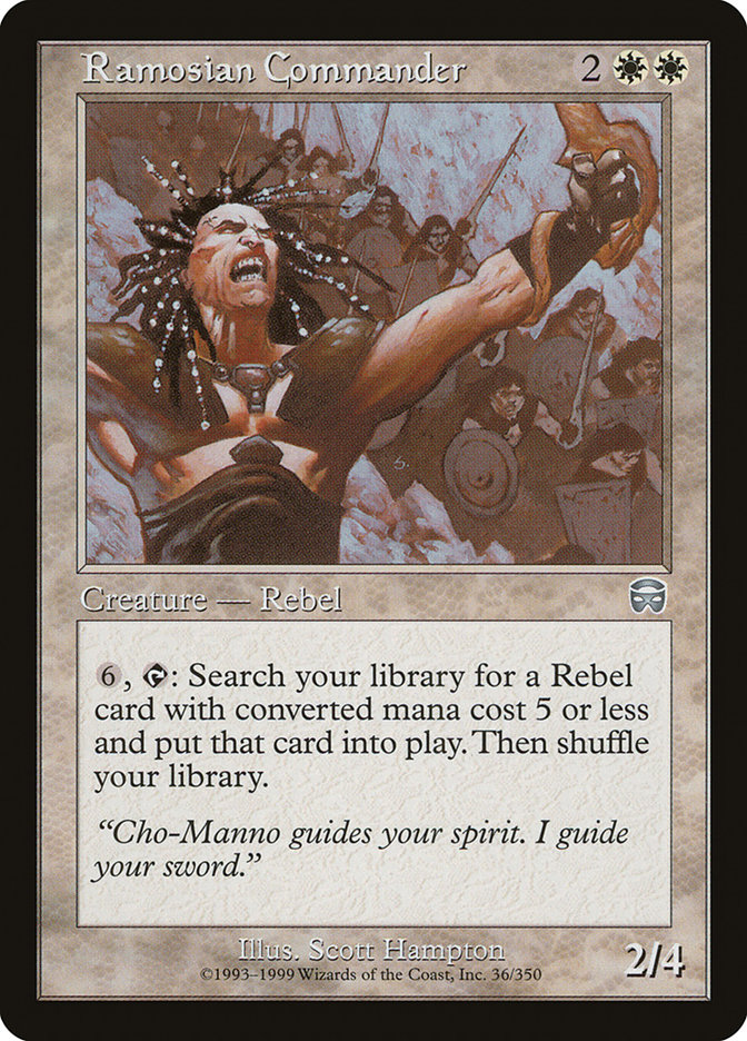Ramosian Commander MMQ-36 Mercadian Masques Magic card