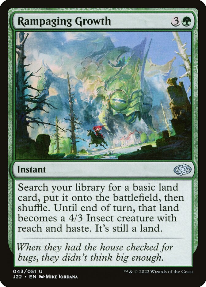 Rampaging Growth J22-43 Jumpstart 2022 Magic card