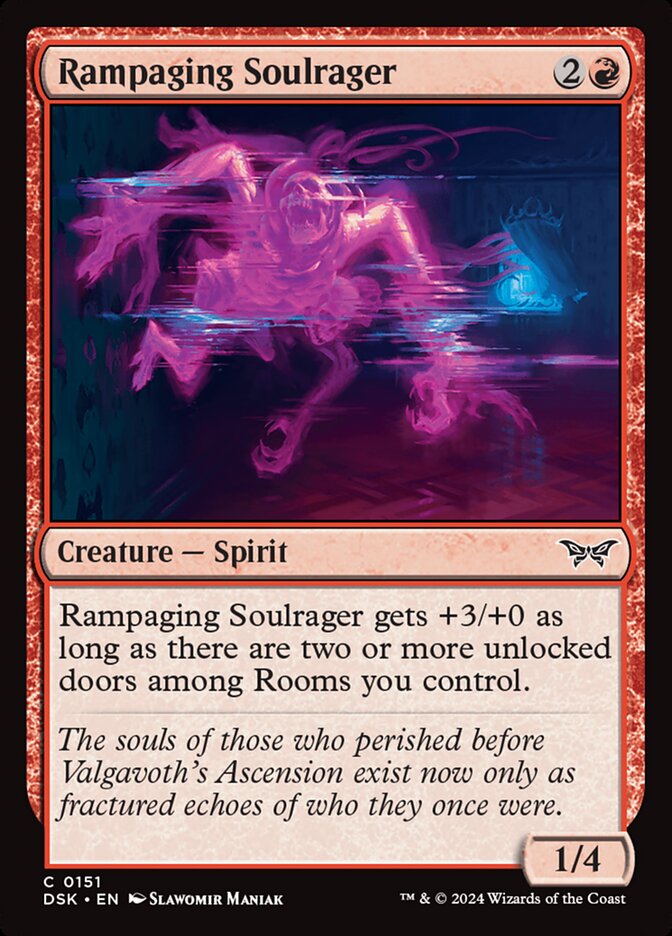 Rampaging Soulrager DSK-151 Duskmourn: House of Horror Magic card