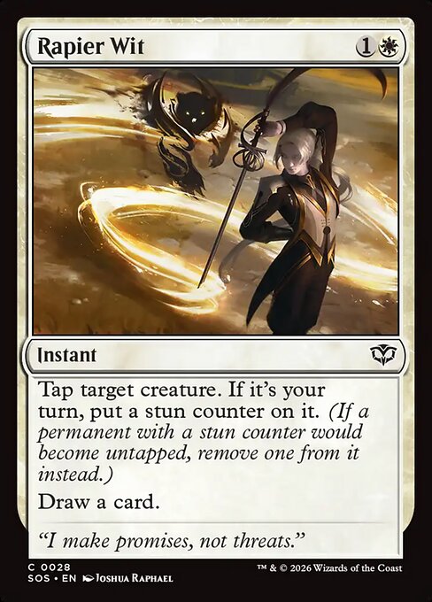 Rapier Wit SOS-28 Secrets of Strixhaven Magic card