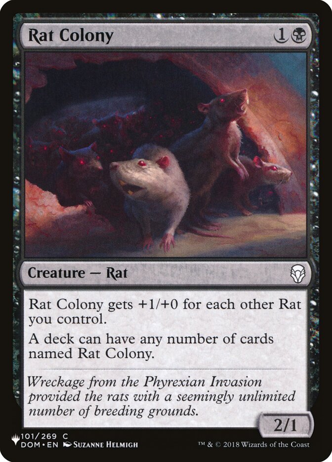 Rat Colony PLST-DOM-101 The List Magic card