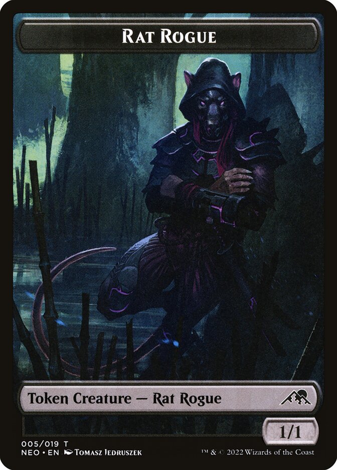 Rat Rogue TNEO-5 Kamigawa: Neon Dynasty Tokens Magic card