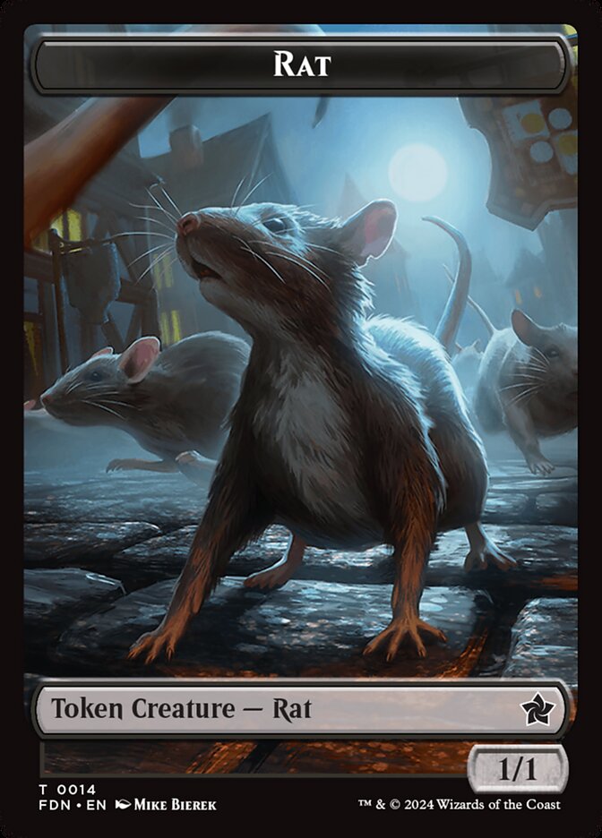 Rat TFDN-14 Foundations Tokens Magic card