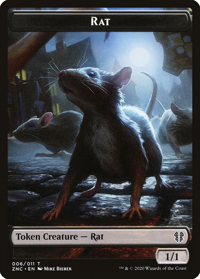 Rat TZNC-6 Zendikar Rising Commander Tokens Magic card