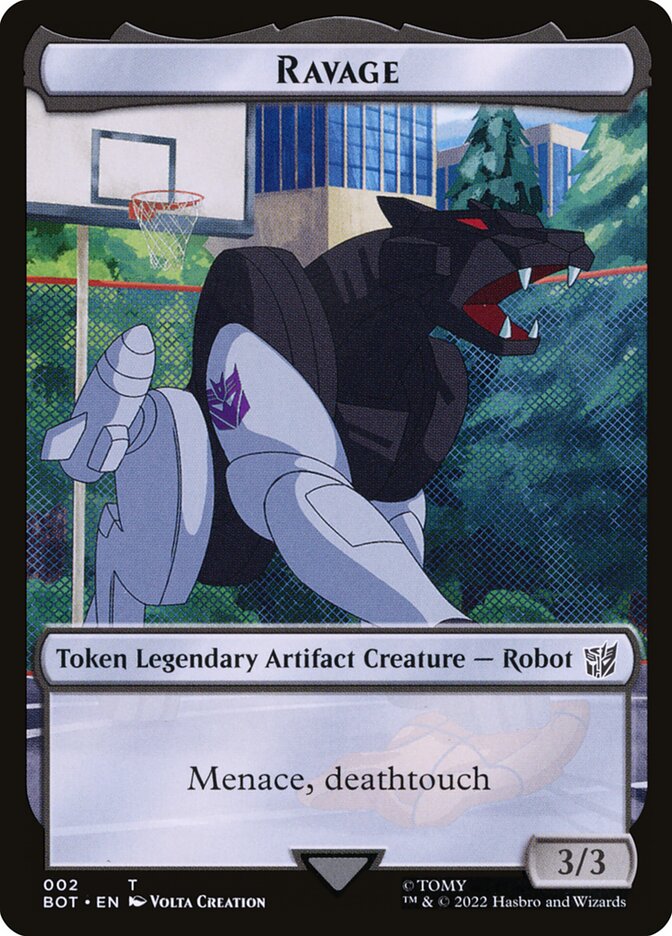 Ravage TBOT-2 Transformers Tokens Magic card