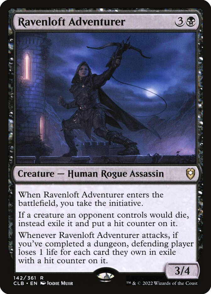 Ravenloft Adventurer CLB-142 Commander Legends: Battle for Baldur's Gate Magic card
