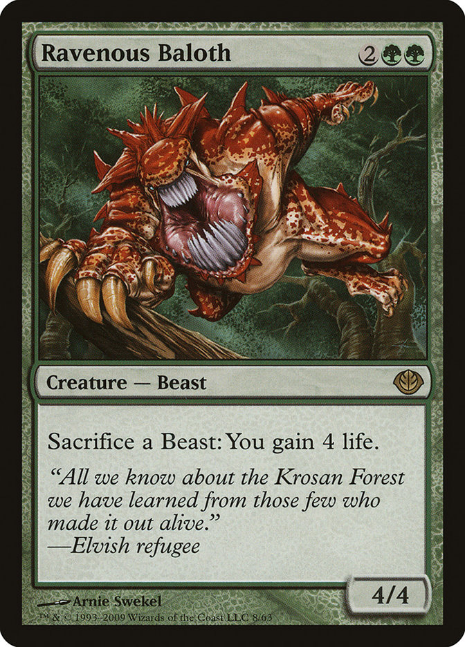 Ravenous Baloth DDD-8 Duel Decks: Garruk vs. Liliana Magic card