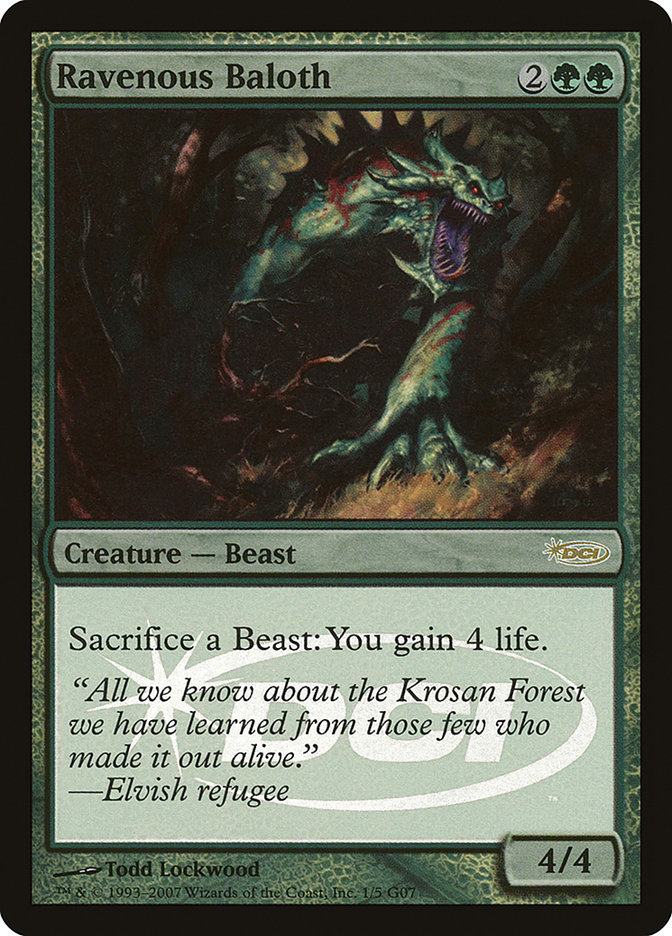 Ravenous Baloth G07-1 Judge Gift Cards 2007 Magic card